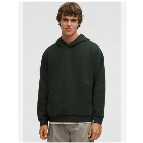 Lululemon Steady State Pullover Hoodie Rainforest Green Mens Medium LM3FDVS